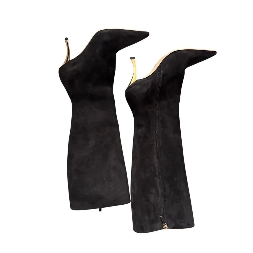 Dior 80mm suede D-Fame Heeled Boot 39/US9 - Picture 6 of 11